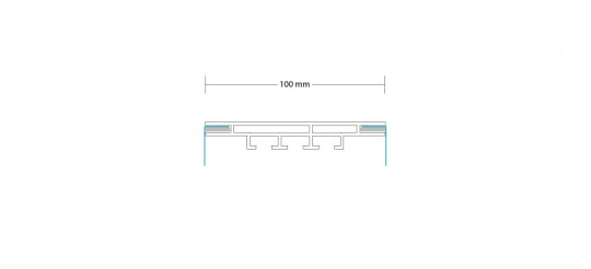 1-TEXTILRAHMEN BEIDSEITIG 100 MM