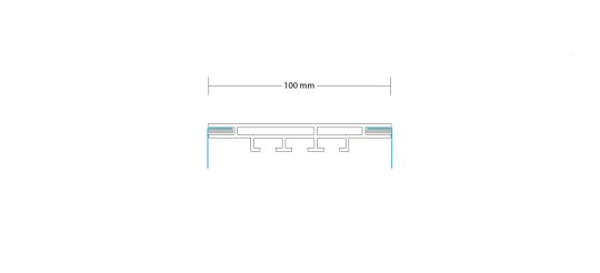 1-TEXTILRAHMEN BEIDSEITIG 100 MM