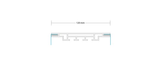 2-TEXTILRAHMEN BEIDSEITIG 120 MM