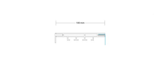 2-TEXTILRAHMEN EINSEITIG 100 MM