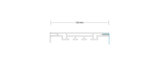 3-TEXTILRAHMEN EINSEITIG 120 MM